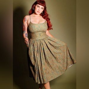 XL pinupgirl clothing Jenny Vintage day dress NWT